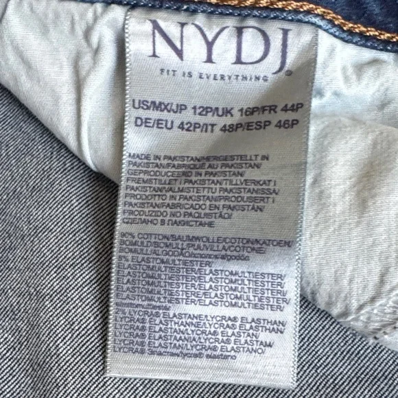 NYDJ Dark Blue Straight Leg Jeans - Picture 4 of 8